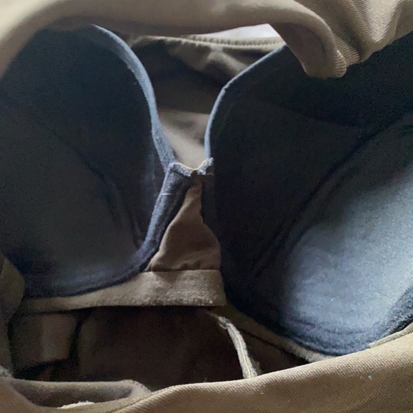 Athleta Racerback Tank w Bra, Size 36D dark brown - Picture 7 of 7